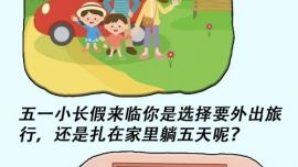 消防小姐姐画漫画：五一放假，安全不放假！